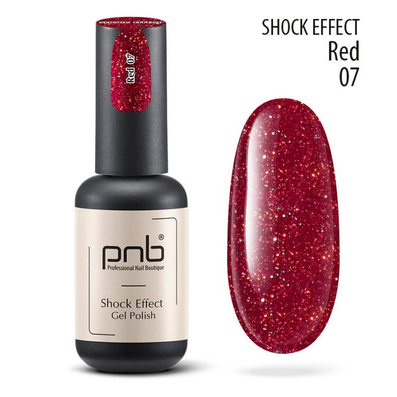 

Гель-лак для ногтей PNB Gel Shock Efect №07 Red 8 мл (16333Gu)