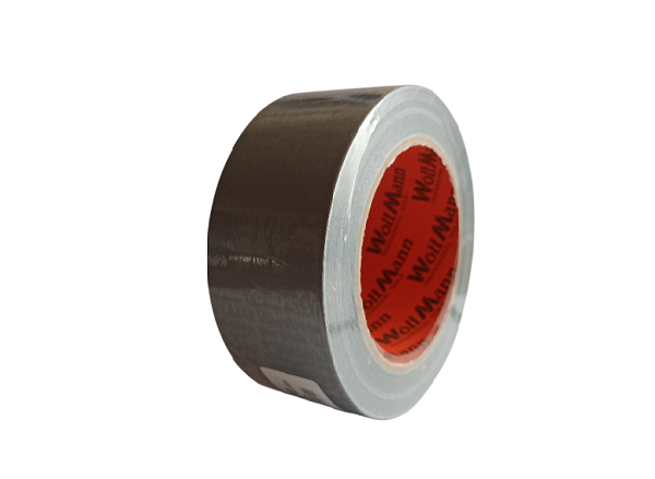 

Армированная клейкая лента скотч 48 мм х 50 метров серая WoffMann