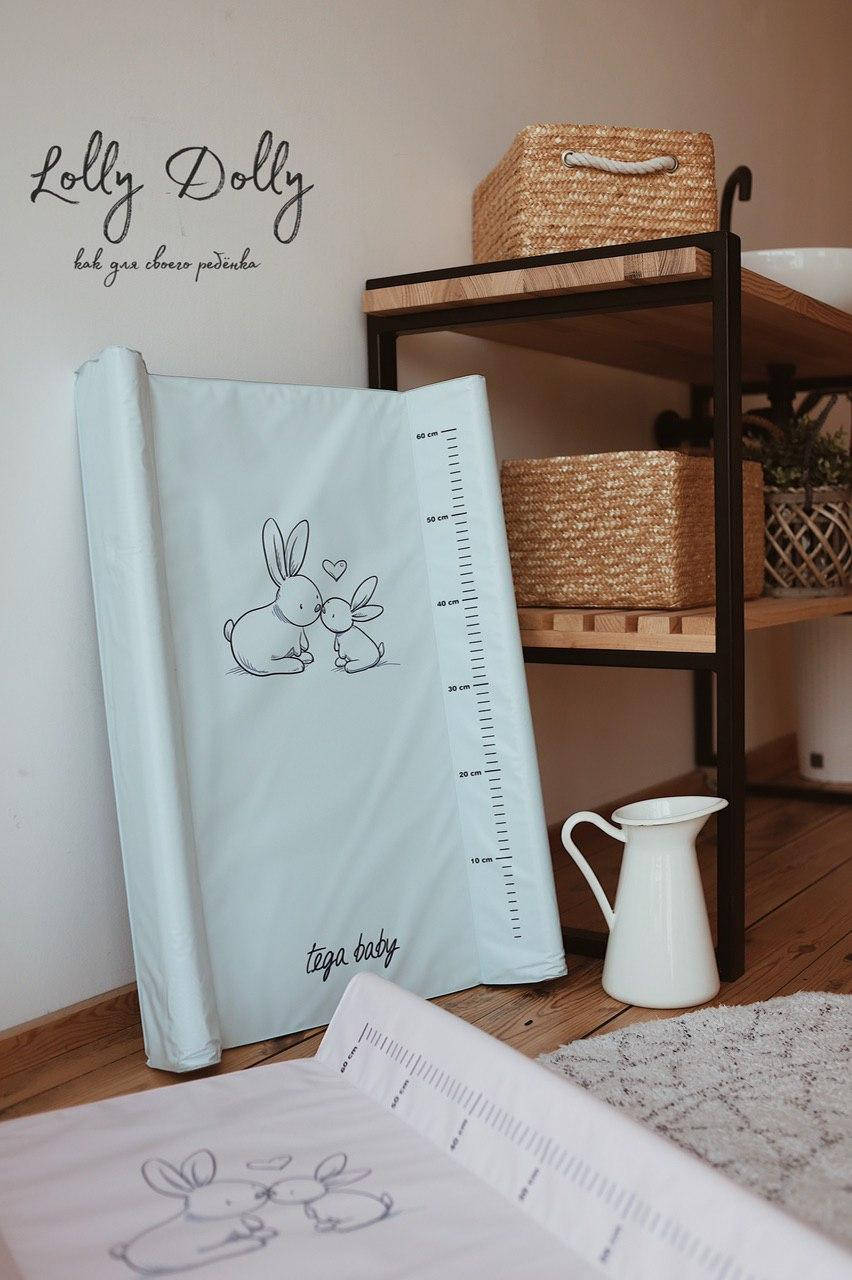 

Пеленальная доска Tega Тега Кролики 60 cм, blue