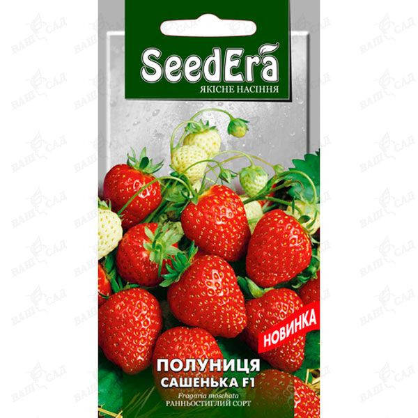 

Семена Клубника ремонтантная Сашенька F1, 0,01 грамма SeedEra