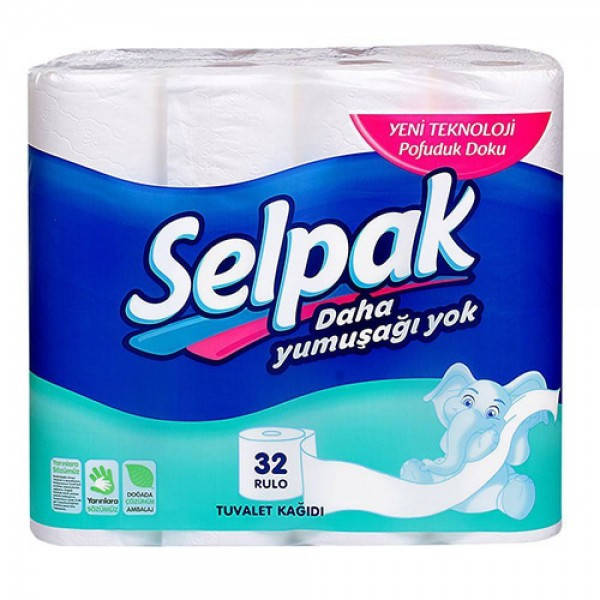 

Туалетная бумага Selpak трехслойная 18.6 м, 32 рулона