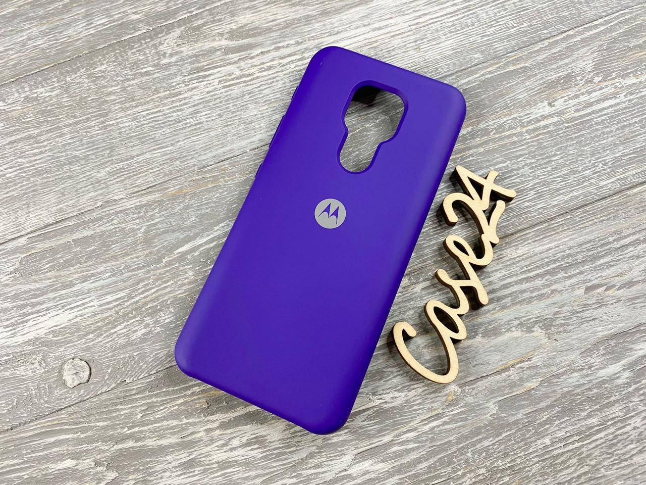 

Чехол Soft touch для Motorola Moto E7 Plus (8 цветов) фиолетовый