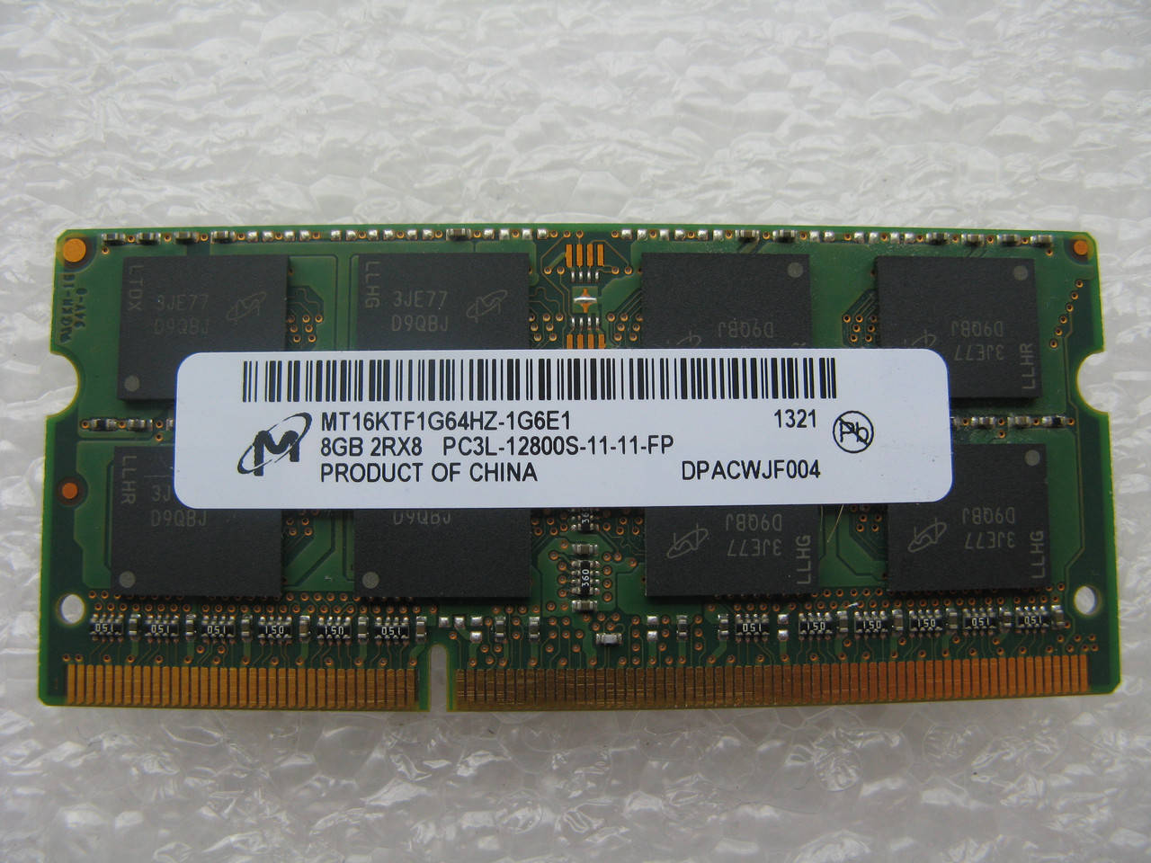 

Память SoDIMM Micron DDR3-1600 8GB 2Rx8 PC3L-12800S-11-11-FP