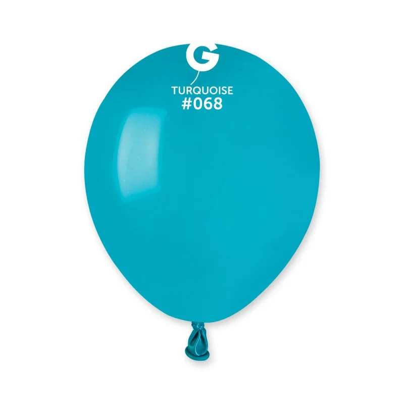 

Латексные шарики Gemar 5"/68 Пастель бирюзовый (100 шт)