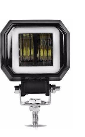 

Фара-LED Квадрат 20W (10W*2) Линза с ДХО 20W 10-30V Дальний свет 95*73*60mm (1шт)(F20W), Черный