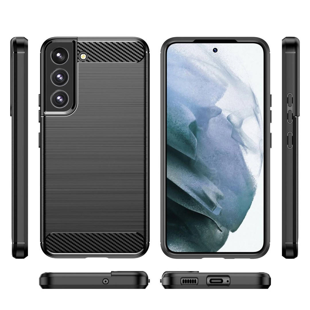 

Противоударный чехол для Samsung S22 Slim Shell, Черный
