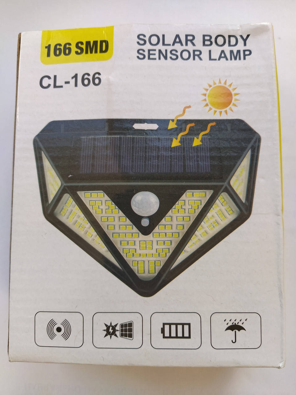 

Светодиодный светильник на солнечной батарее с датчиком движения