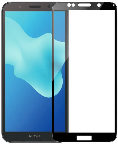 

Защитное стекло для Huawei Y5 2018 Black (Tempered Glass Frame 2,5D) с рамкой, Черный