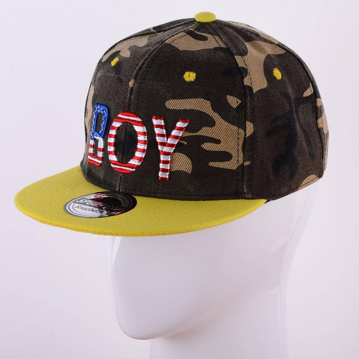 

Кепка с прямым козырьком камуфляж RD15013 желтый