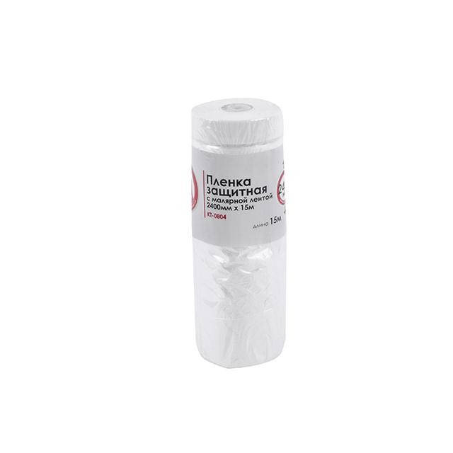 

Пленка защитная с малярной лентой 2400 мм*15м INTERTOOL KT-0804