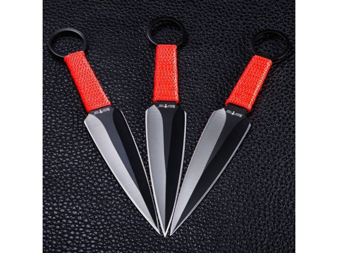 

Ножи метательные (кунаи) 13729 комплект 3 в 1, Черный