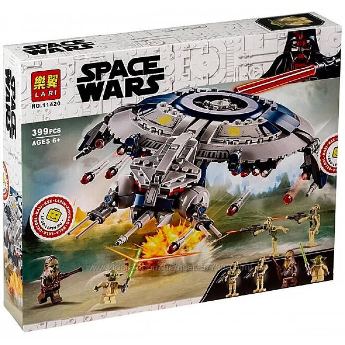 

Конструктор 11420 Space Wars Дроид-Истребитель 399 деталей
