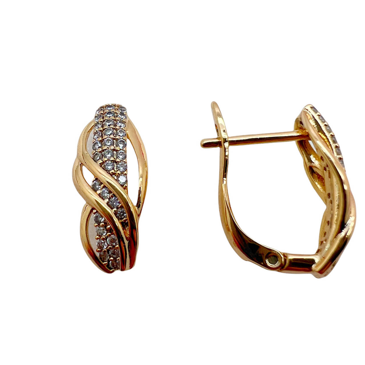 

Серьги из медзолота xuping. 18k