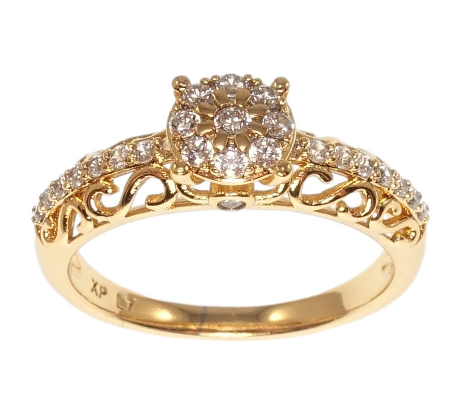 

Кольцо Xuping Позолота 18K "Лоск" р.16,17,18,18.5,19.5