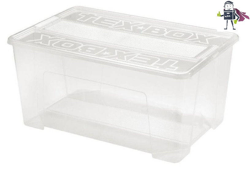 

Ящик прозрачный 150л, Heidrun TexBOX 8, 78,5*58,8*40,5см (HDR-7215) пластиковый с крышкой