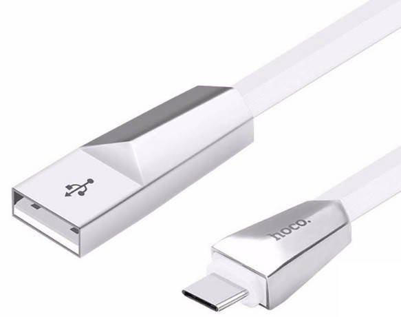 

Кабель Hoco X4, Type-C-USB, 2.4A, White, длина 1.20м, BOX
