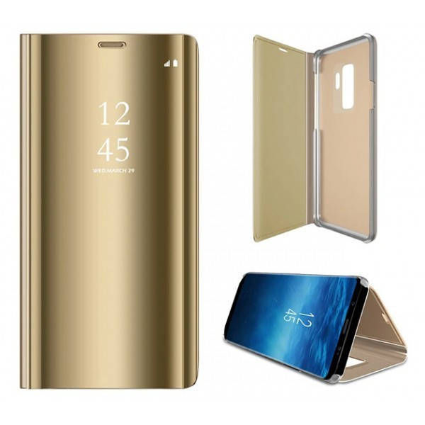 

Чехол книжка Clear View для телефона Samsung Galaxy S8 G950 Золотой