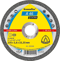

Круг отрезной по металлу Kronenflex® (Klingspor) A 46 Extra 125х1,6х22,23
