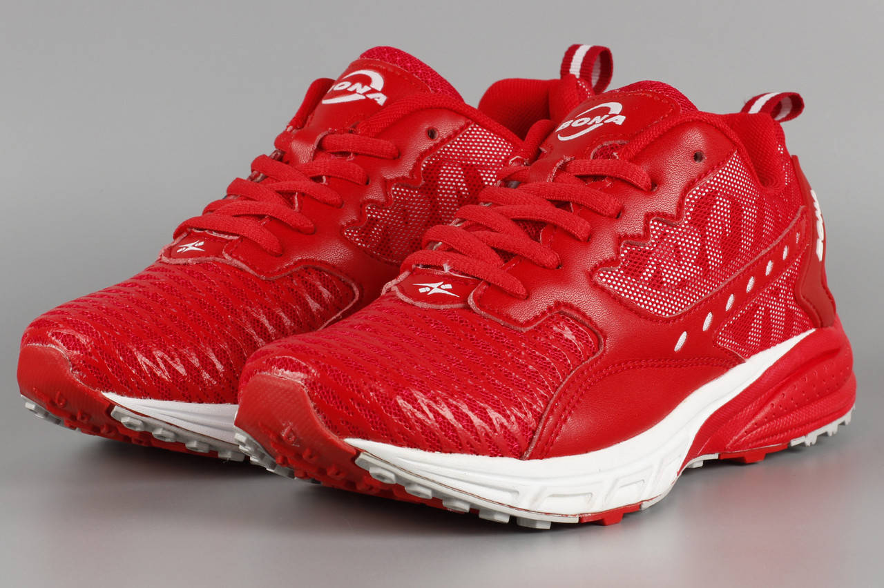 

Кроссовки мужские красные Bona 741K Бона сетка летние Размеры 44, Красный