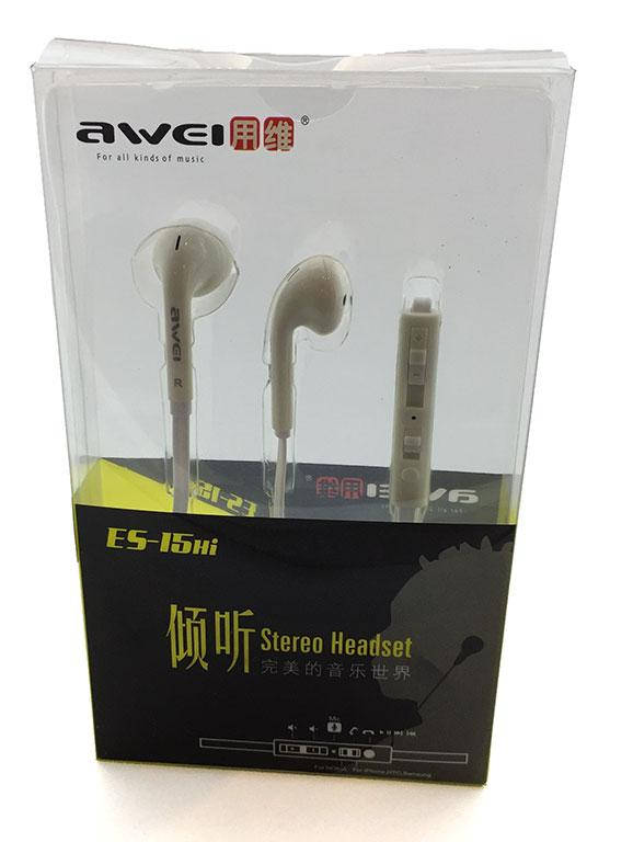 

Наушники AWEI ES-15hi White, Белый