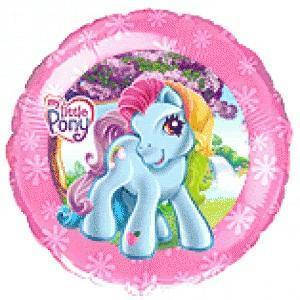 

Коло фольговане 18" Поні Little Pony ніжно-рожевий фон, Розовый