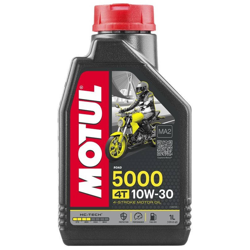 

Масло для 4-х тактных двигателей полусинтетическое MOTUL 5000 4T SAE 10W30 1 л (106183/837811)