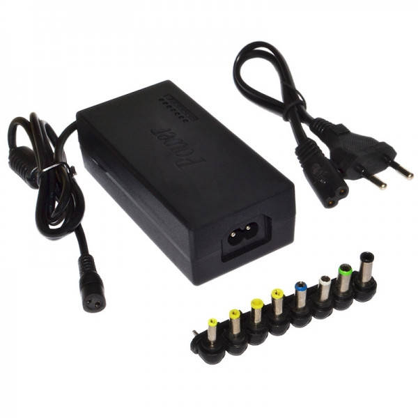 

Блок питания универсальный с набором коннекторов для ноутбуков