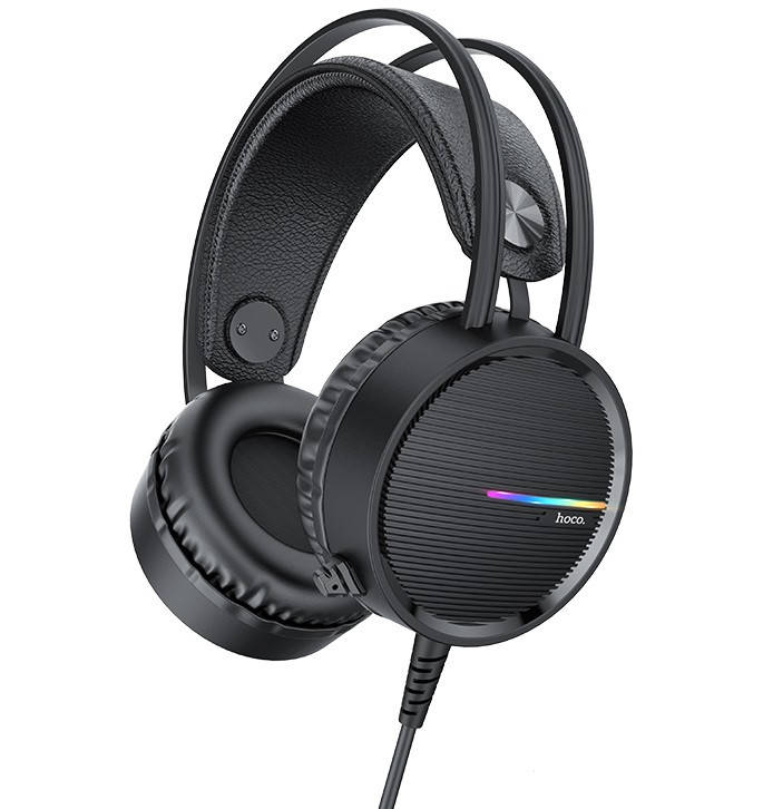 

Наушники игровые HOCO W100 Touring Gaming Hi-Res, черные, Черный