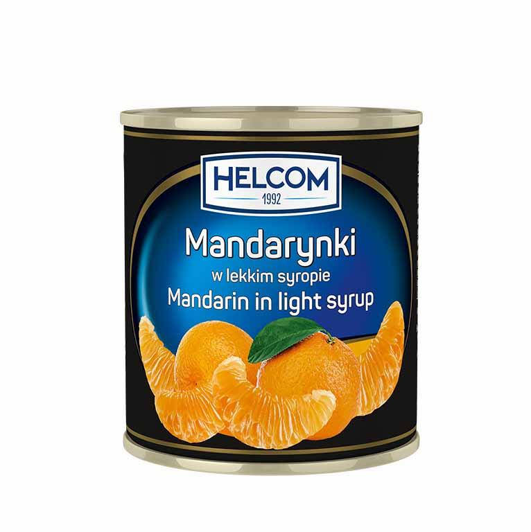 

Мандарины консервированные в сиропе ломтиками в ж/б Helcom (Польша), 312г