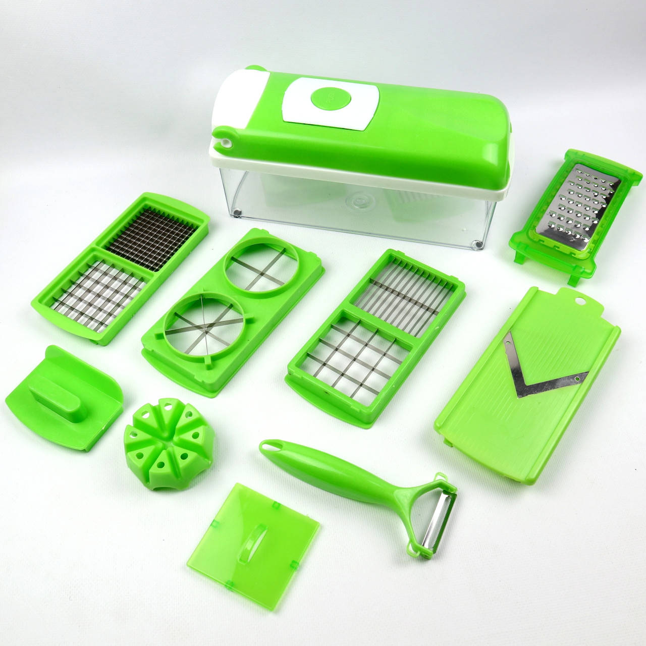 

Овощерезка Nicer Dicer Набор для нарезания продуктов овощей фруктов сыра Терка, Зелёный