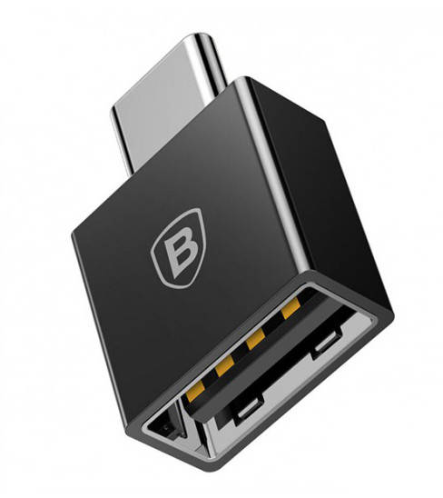 

Переходник Baseus Type-C на USB MAX 2.4A Черный (CATJQ-B01)