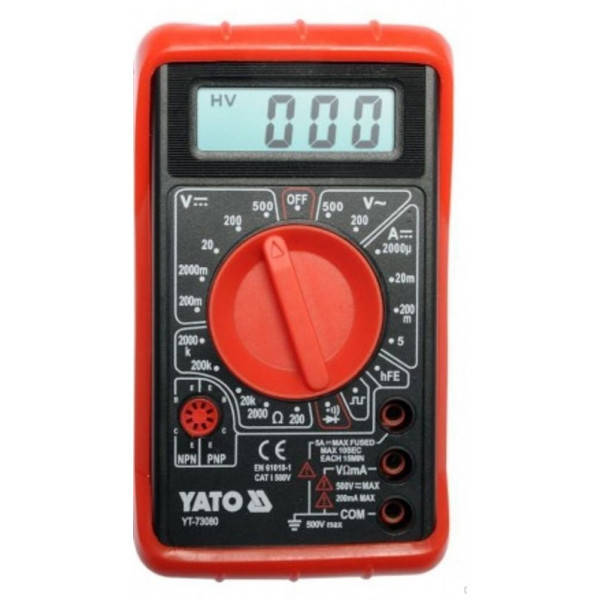 

Мультиметр цифровой YATO YT-73080