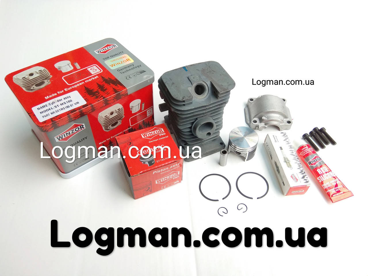 

Поршневая Winzor на STIHL MS 180, MS 180 C/Цилиндр с поршнем для бензопилы Штиль