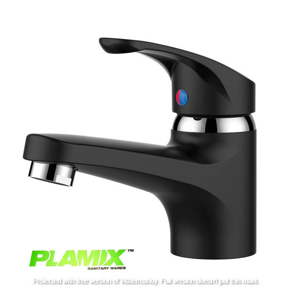 

Пластиковый смеситель для умывальника PLAMIX AFINA-001 Черный (без подводки)