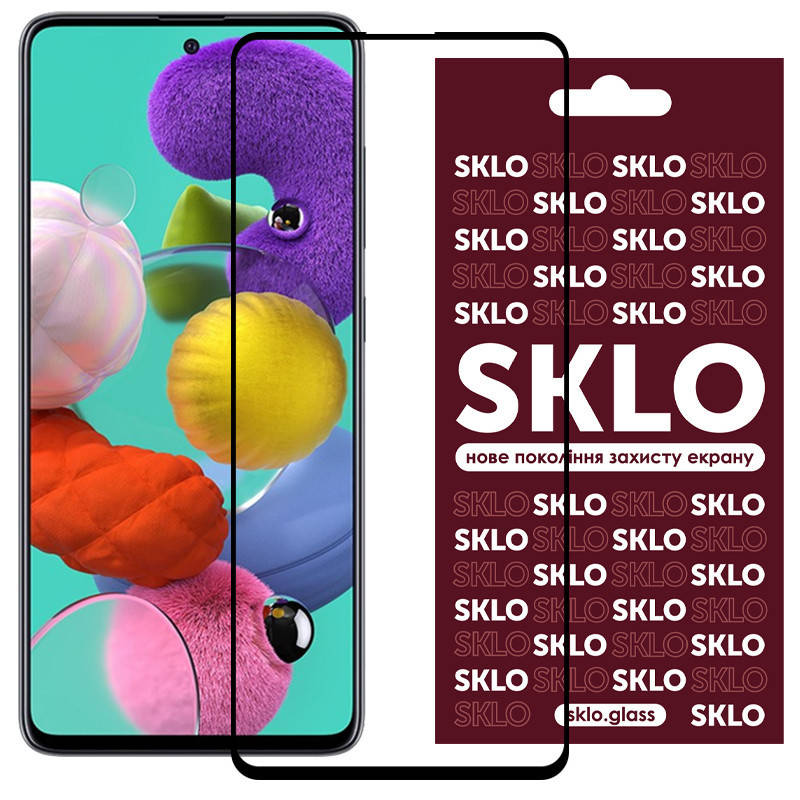 

Защитное стекло SKLO 3D (full glue) для Samsung Galaxy A51 / M31s, Черный