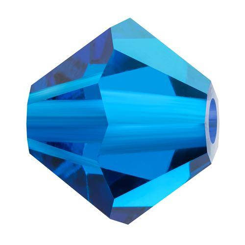 

Хрустальные биконусы Preciosa (Чехия) 5 мм Capri Blue, Синий