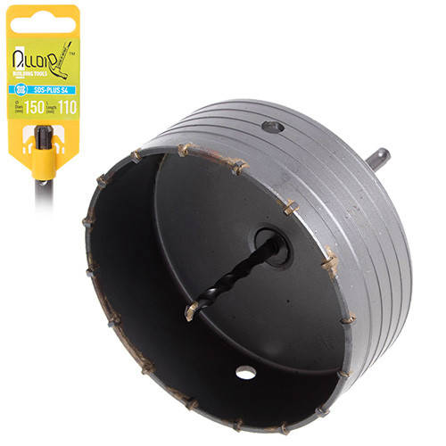 

Свердло корончате по бетону 150мм p SDS адаптером 110мм Alloid