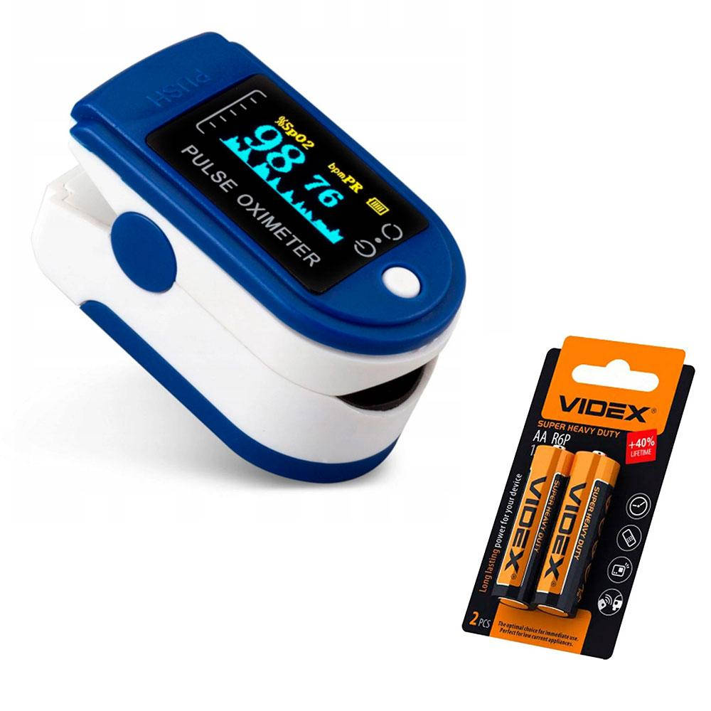 

Пульсоксиметр беспроводной Pulse Oximeter + Подарок Батарейка для пульсометра 2 шт