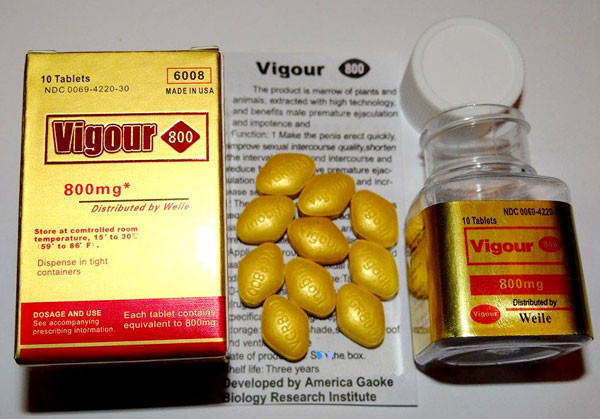 

"Vigour 800" (Вигор 800) - препарат для повышения потенции (10 табл.).
