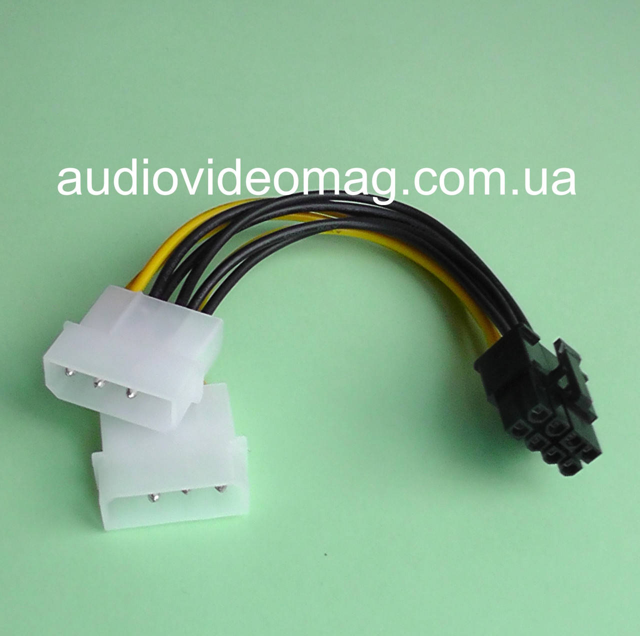 

Кабель (переходник) питания 8 pin на 2 Molex, для видеокарт