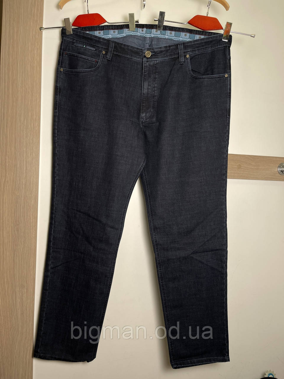Темно-сині чоловічі джинси на ремені IFC 58-70 розміру великого батального розміру Туреччина