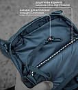 Чорна чоловіча тактична сумка через плече STORMBAG із тканини А, фото 8