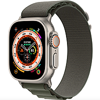 Смарт-часы Apple Watch Ultra GPS + Cellular 49mm Titanium Case with Green Alpine Loop - S (MNHC3/MNHJ3)