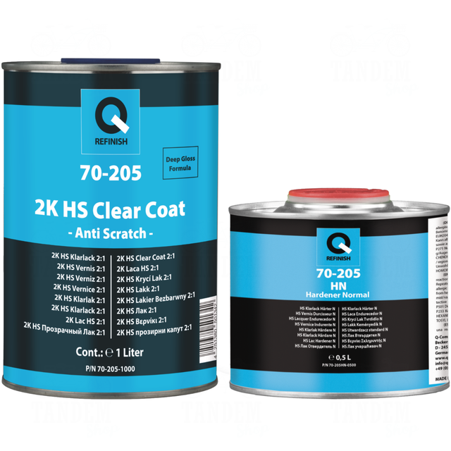 ファンデーション Qoo Лак акриловый повышенной прочности Q-Refinish 70-205 2K HS AS 2:1
