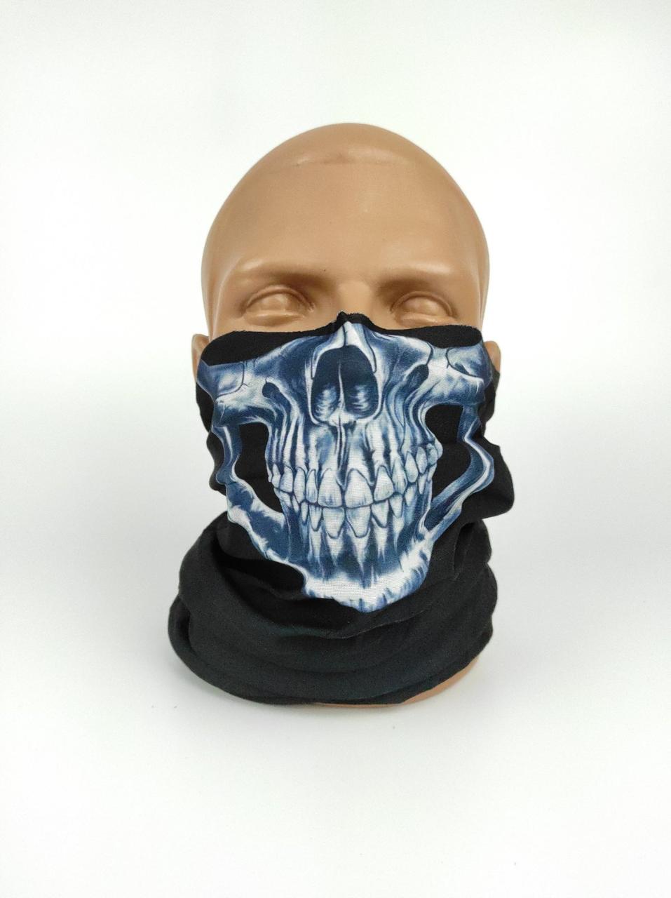 Шарф-труба полегшений Reaper Skull Black М-Тас