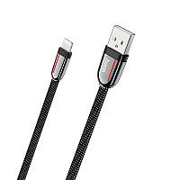 HOCO U74 USB AM на lightning 2,4A 1,2m Black