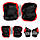Дитячий захист для роликів, самоката, пенні борда, скейта ТК Sport С 44539 розмір M/L, Чорно-червоний, фото 2