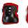 Комплект дитячого захисту Sport Series розмір S/M, Чорно-червоний, фото 2