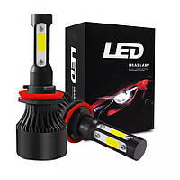 Світлодіодні автомобільні LED-лампи для авто автосвітло Bodasan LED H4 36 W 8000 LM 6000 K white 2 шт (x7-h4)