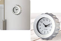 Кухонные часы на холодильник "Balvi - Fizz magnetic clock" Серебристые, домашние часы с магнитом (GA)